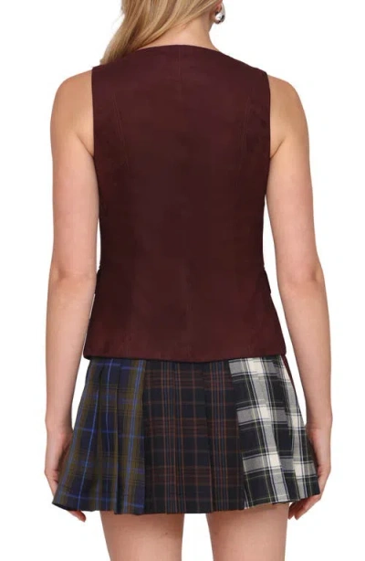 Avec Les Filles Women's Sleeveless Top In Burgundy