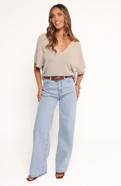 Petal And Pup Petal & Pup Eldora Oversize Cotton Top In Brown