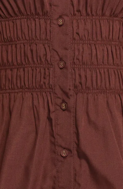 Petal And Pup Petal & Pup Wallace Long Sleeve Mini Shirtdress In Blue