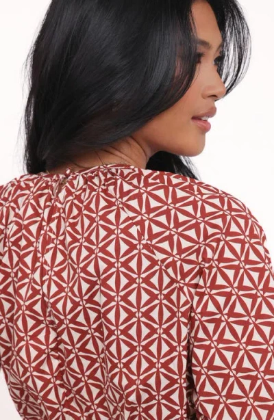 Petal And Pup Petal & Pup Delilah Cotton Geo Print Crop Top & Skirt Set In Multi