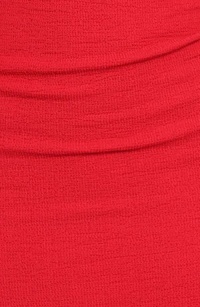 Petal And Pup Petal & Pup Cary Ruched Sheath Dress In Red