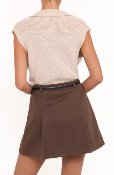 Petal And Pup Petal & Pup Asha Deep V-neck Sweater In Brown