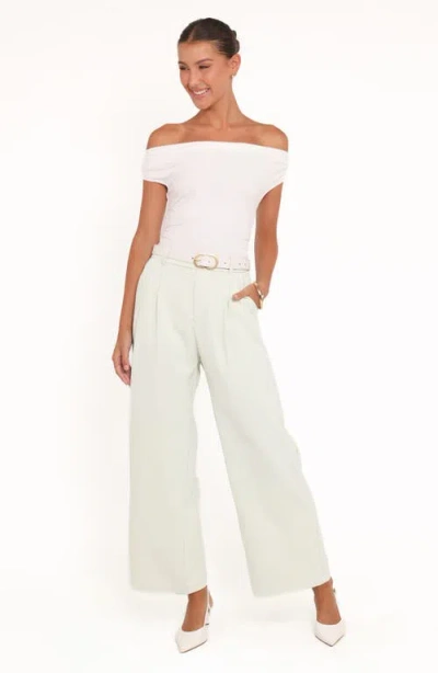 Petal And Pup Petal & Pup Lia High Waist Wide Leg Pants In Green