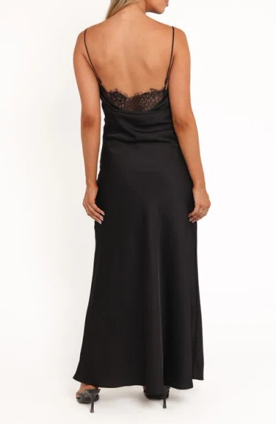 Petal And Pup Petal & Pup Evana Lace Trim A-line Dress In Black