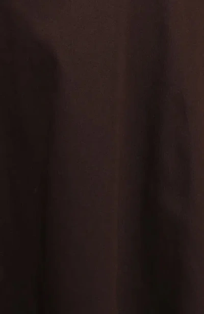 Petal And Pup Petal & Pup Merlena Puff Sleeve Stretch Cotton Maxi Dress In Brown