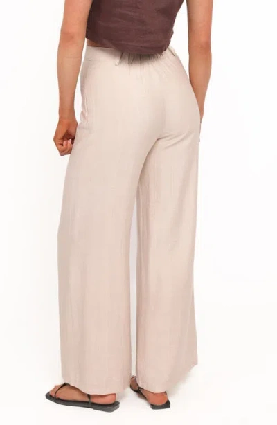 Petal And Pup Petal & Pup Lauren High Waist Wide Leg Pants In Neutral