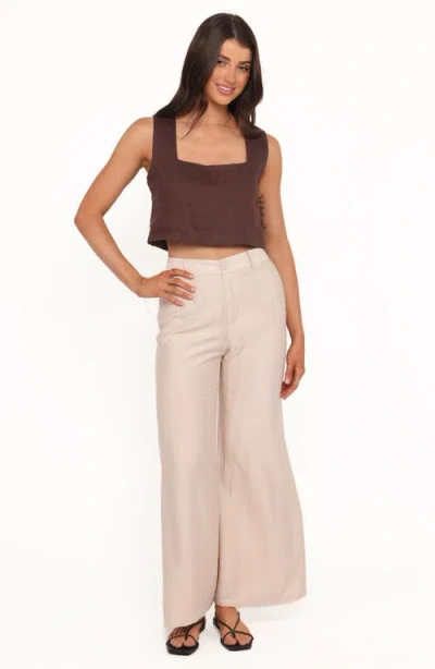Petal And Pup Petal & Pup Lauren High Waist Wide Leg Pants In Neutral