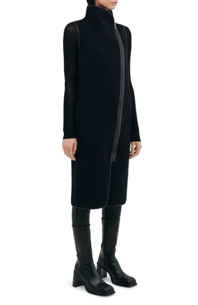 Marcella Kendra Virgin Wool Vest In Black