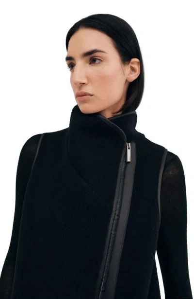 Marcella Kendra Virgin Wool Vest In Black