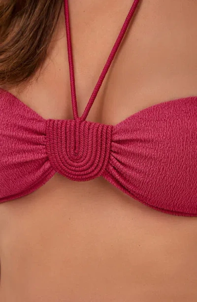 Vix Paula Hermanny Firenze Yara Convertible Bikini Top In Pink