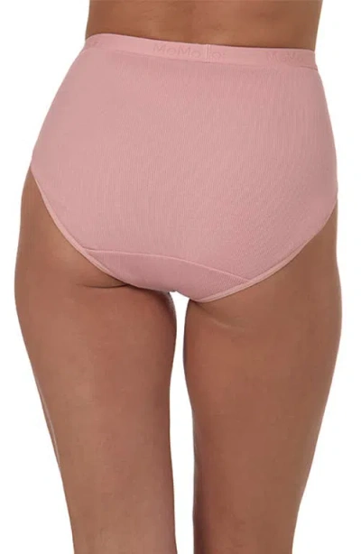 Memoi Seamless Rib 3-pack Briefs In White