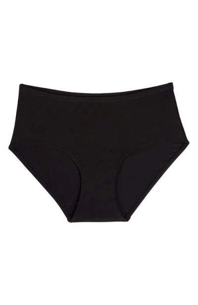 Memoi Stretch Modal 3-pack Briefs In Black