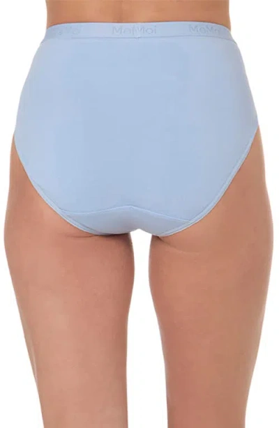 Memoi Stretch Cotton 3-pack Briefs In Blue
