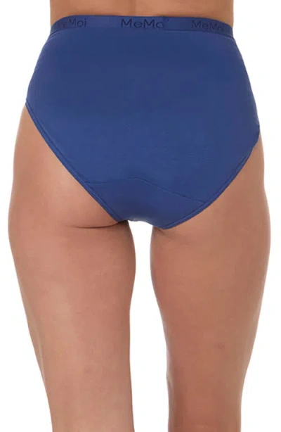 Memoi Stretch Cotton 3-pack Briefs In Blue