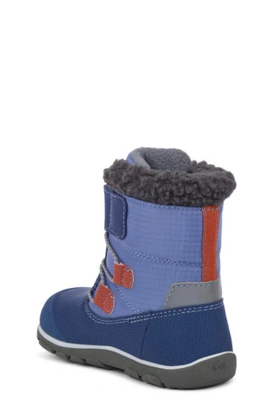 See Kai Run Kids' Gilman Waterproof Snow Boot In Blue