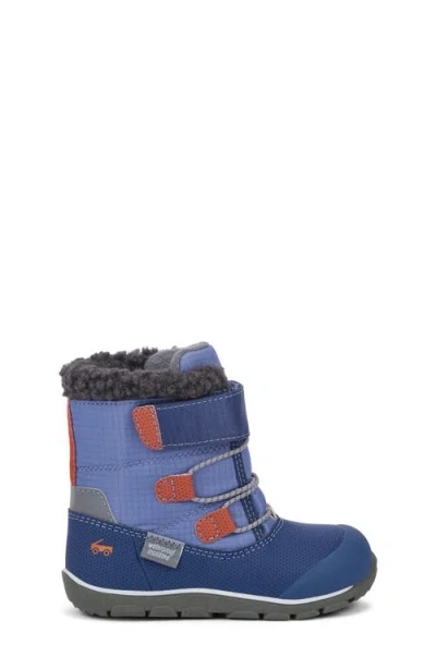 See Kai Run Kids' Gilman Waterproof Snow Boot In Blue