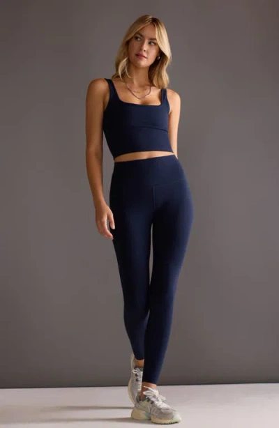 Mpg Ribbed Leggings In Blue