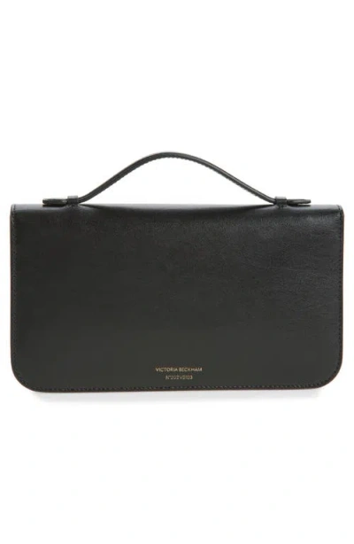 Victoria Beckham Dorian Pochette Top-handle Bag In Smooth Leather In Black