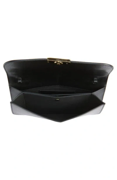 Victoria Beckham Dorian Pochette Top-handle Bag In Smooth Leather In Black