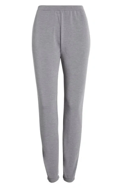 Mpg Slim Fit Cozy Recycled Polyester Blend Fleece Joggers In Gray