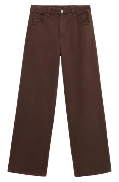 Mango Women's Danila Wide Leg High-rise Jeans In Animal Print