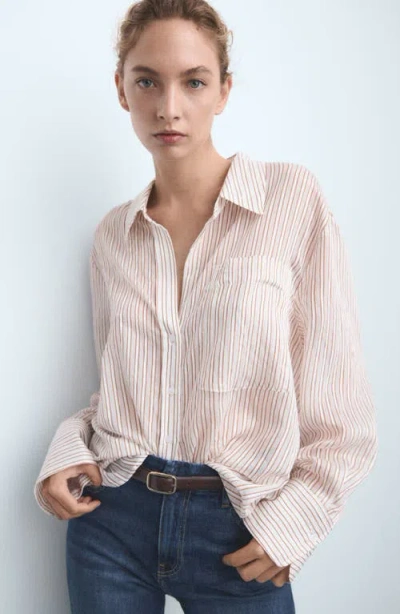 Mango Women's Violet Flared High-rise Jeans In Multi