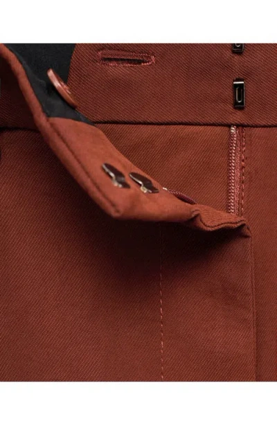 Mango Women's Modal Straight-fit Pants In Brown