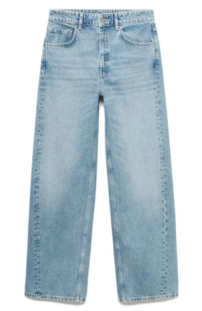 Mango Women's Mid-rise Balloon Jeans In Blue