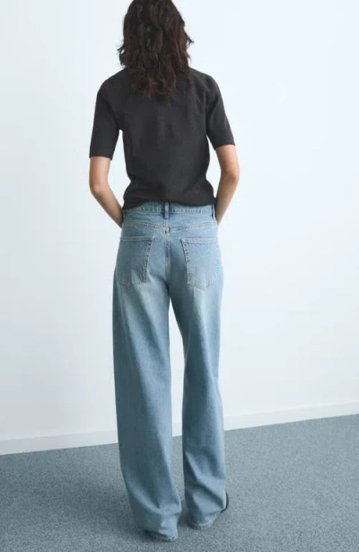 Mango Women's Mid-rise Balloon Jeans In Blue