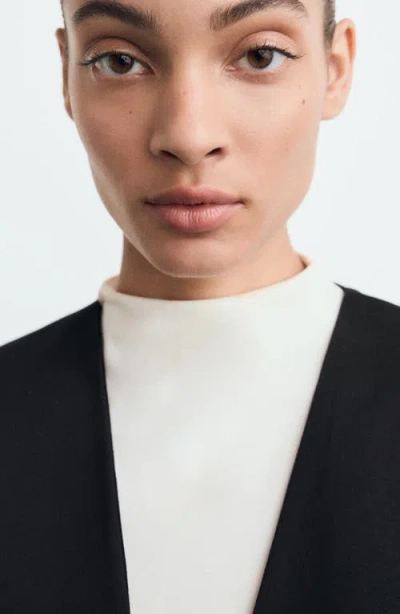 Mango Women's Double-breasted Suit Jacket In Black