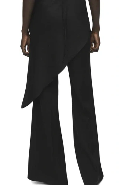 Mango Women's Long Flared Pants In Black