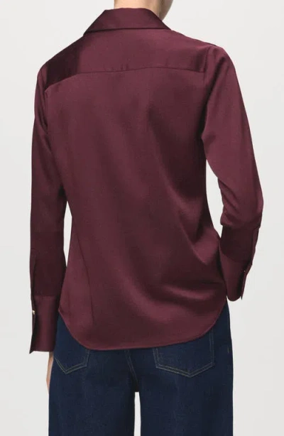 Mango Abstract Print Button-up Shirt In Red