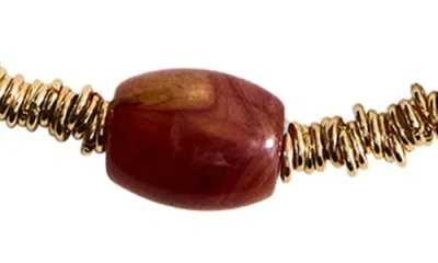 Mango Beaded Chain Necklace Gold In Gold