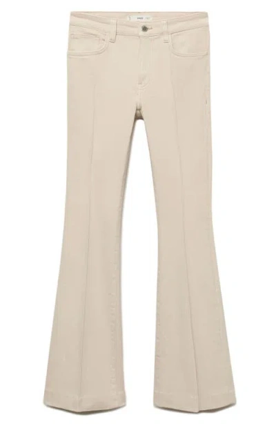 Mango Women's Mid-rise Flared Jeans In White