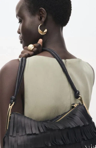 Mango Pleated Sleeveless Minidress In Neutral