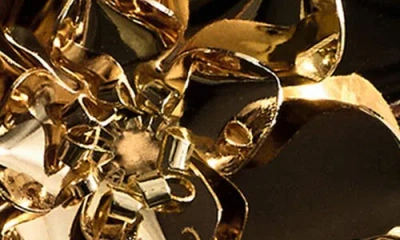 Mango Maxi Flower Drop Earrings In Gold