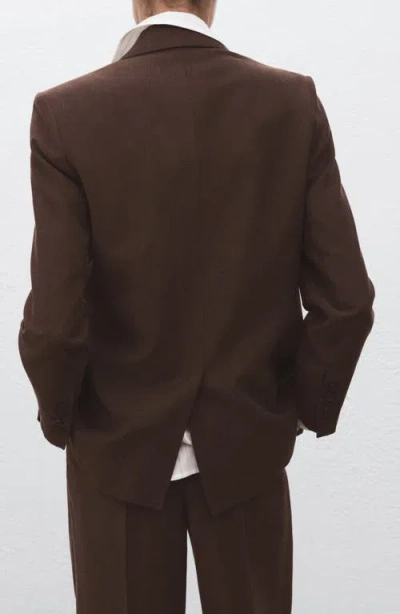 Mango Women's Lyocell Suit Jacket In Brown