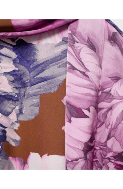 Mango Women's Floral Scarf Blouse In Pink