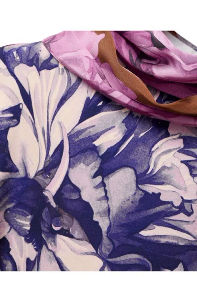 Mango Women's Floral Scarf Blouse In Pink