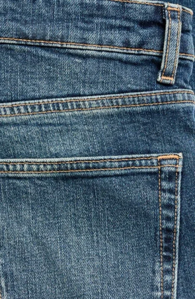 Mango Claudia Slim-fit Cropped Jeans Dark Blue In Blue