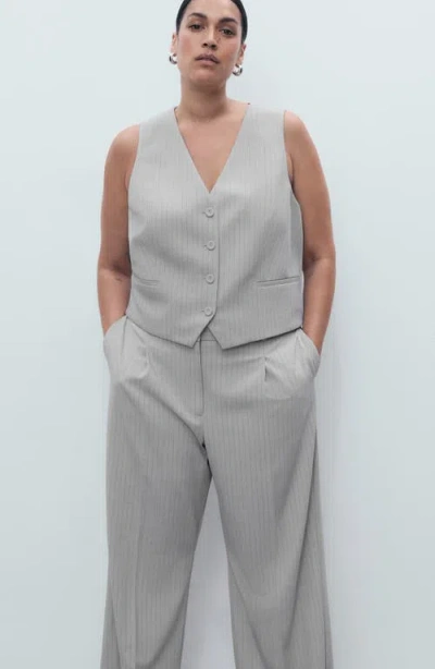 Mango Women's Pinstripe Suit Pants In Gray