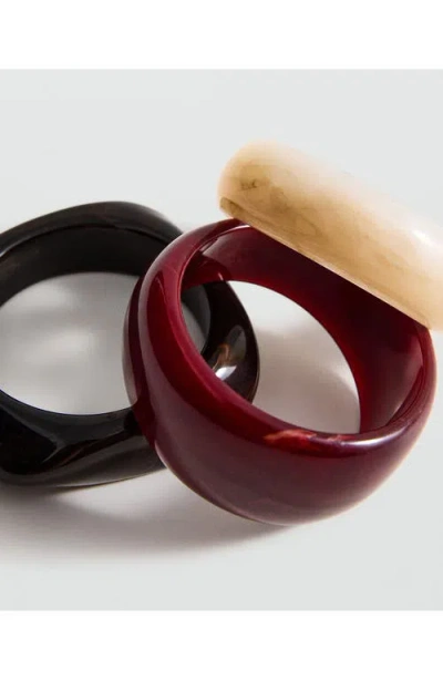 Mango Set Of 3 Assorted Bangles In Multi