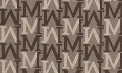 Mango Large Logo Jacquard Wallet In Brown