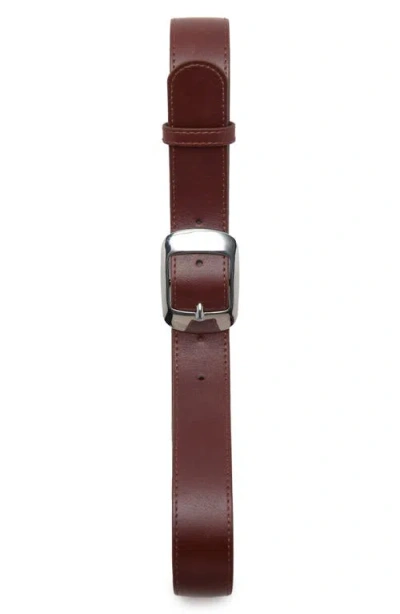 Mango Square Buckle Belt In Brown