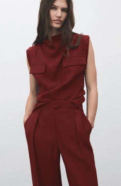 Mango Women's Straight-fit Pleated Pants In Multi