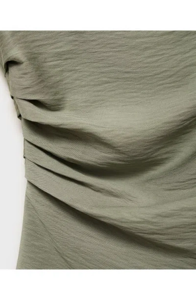 Mango Asymmetric One-shoulder Top In White