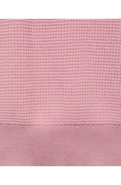 Mango Spread Collar Short Sleeve Sweater In Pink