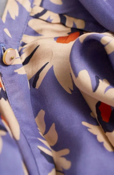 Cache Couer Madeleine Maternity & Nursing Blouse In Blue