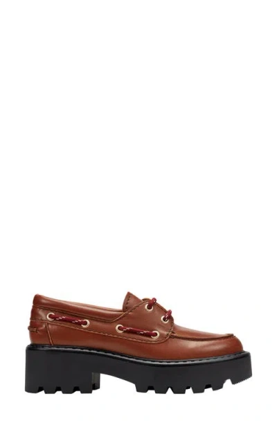 Marc Fisher Ltd Peyten Lug Sole Loafer In Brown