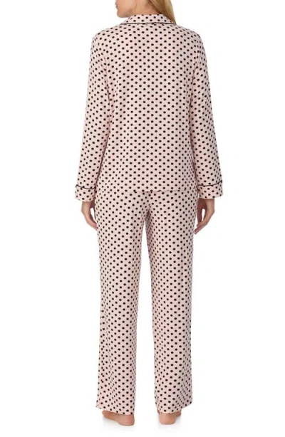 Kate Spade Lady Dot Long Pajama In Animal Print